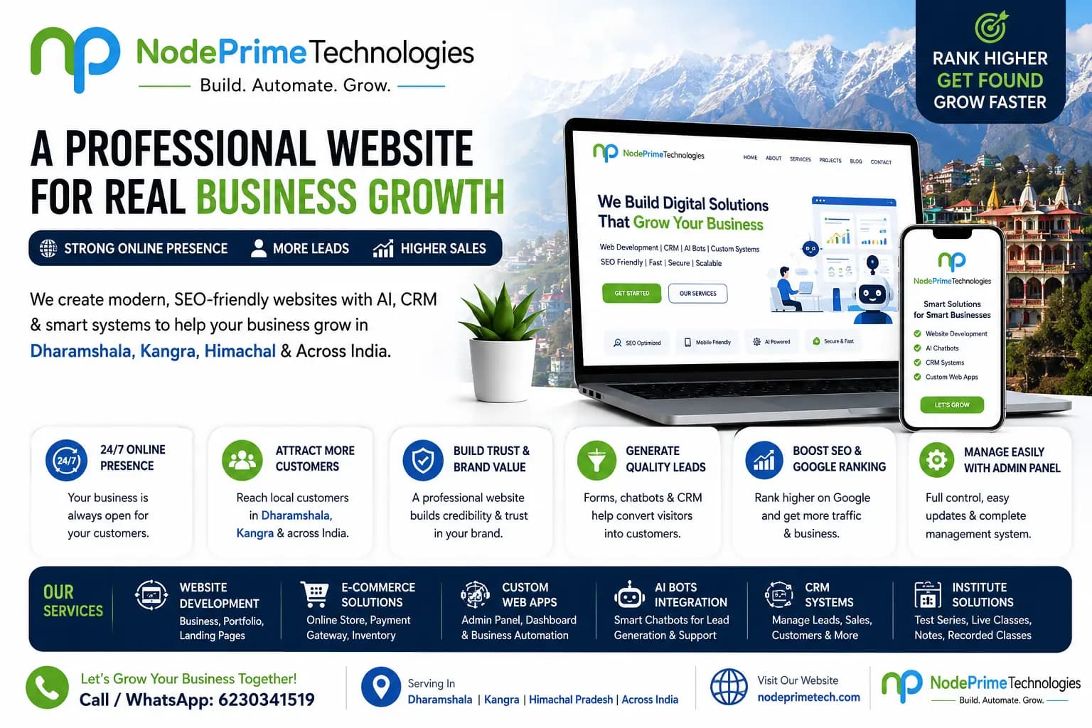 🚀 How a Professional Website Helps Your Business Grow in Dharamshala