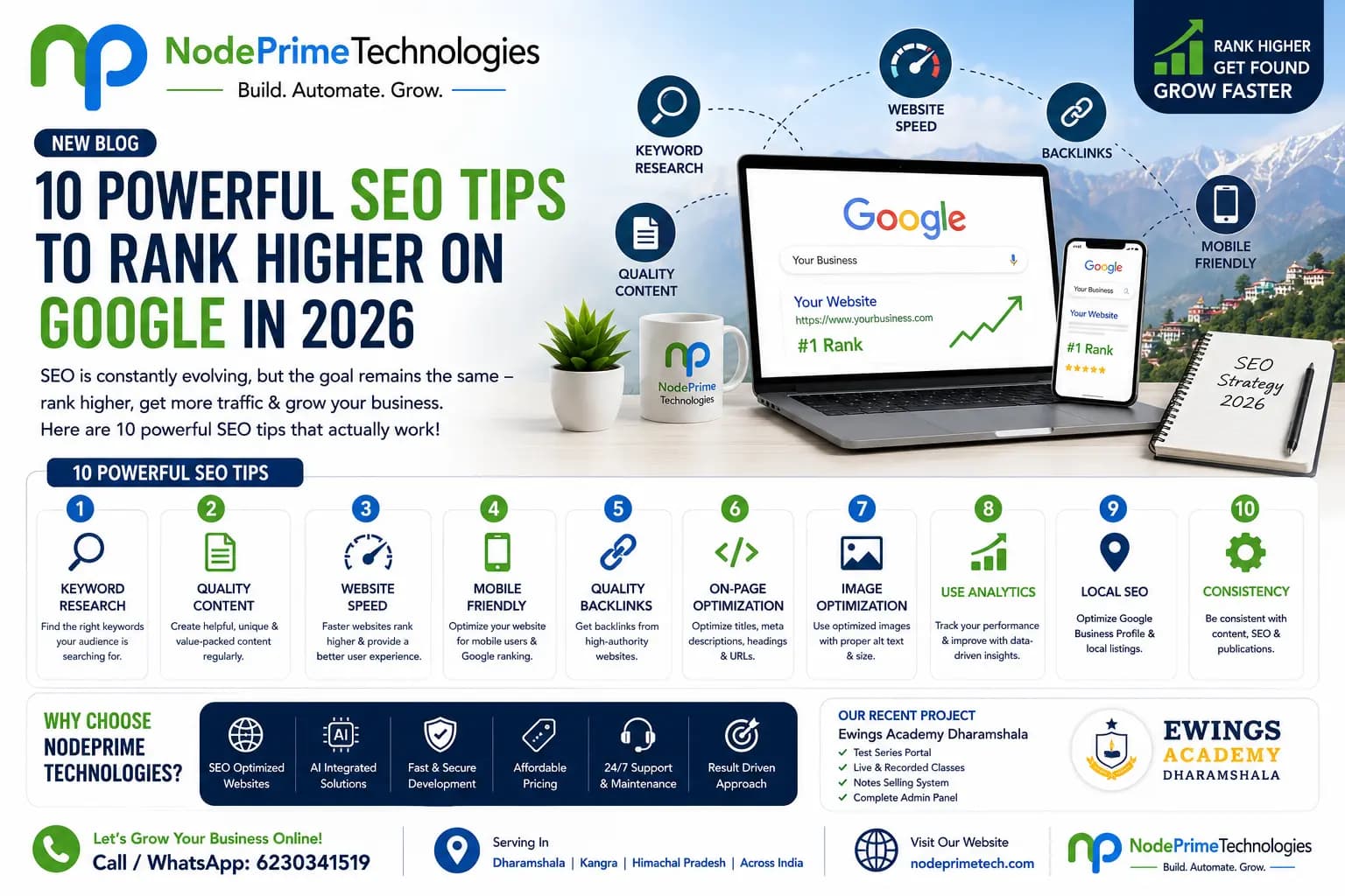 π 10 Powerful SEO Tips to Rank Higher on Google in 2026